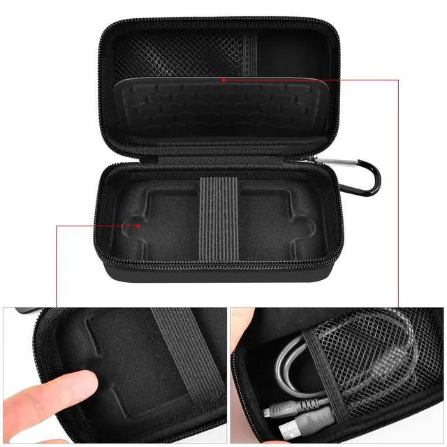 Alt view image 4 of 7 - Case Compatible with Samsung T7/ T7 Touch Portable SSD 1TB 2TB 500GB USB 3.2 External Solid State Drive, Travel Carrying Storage Organizer Fits for USB Cables and More Accessories (Full Black)