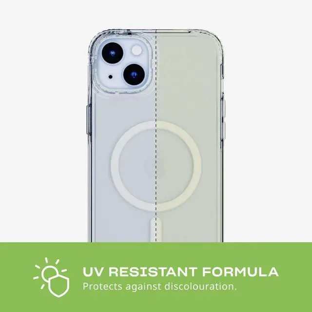 Alt view image 7 of 7 - Evo Clear Case for iPhone 15 Plus - Compatible with MagSafe - Impact Protection Case - Clear