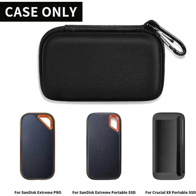 Alt view image 3 of 7 - Hard Case Compatible with SanDisk Extreme PRO 500GB 1TB 2TB 4TB Portable External SSD. Carrying Travel Holder for Crucial X8 Solid State Drive (Box Only)