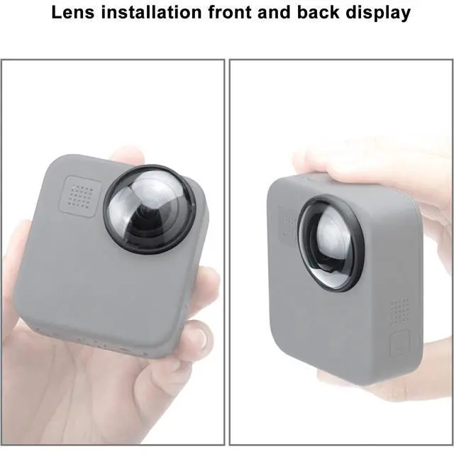 Alt view image 6 of 6 - 2 PCS Lens Protector Kit for Go Pro MAX Fusion&MAX360 2025Action Camera,High Transparent 9H Hardness Scratch Resistant Sticky Lens Guards Accessories(NOT For MAX2)