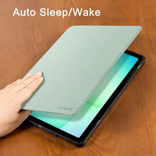 Alt view image 6 of 7 - Case for Samsung Galaxy Tab A11+ Plus 11 2025, Multi-Viewing Angles, All New PU Leather Folio Stand Cover with Auto Sleep Wake Feature for Samsung Galaxy Tab A11+ Tablet 11-inch, Sage Green