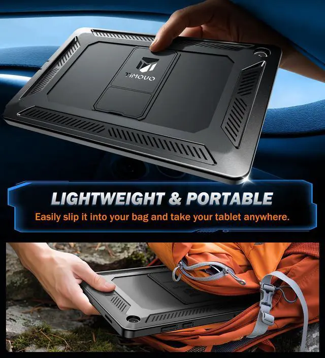 Alt view image 7 of 7 - Case for Samsung Galaxy Tab A11+/A11 Plus 11 Inch 2026 SM-X230/X236/X238 with Screen Protector, Heavy Duty Shockproof Rugged Full Body Protective Cover, Black
