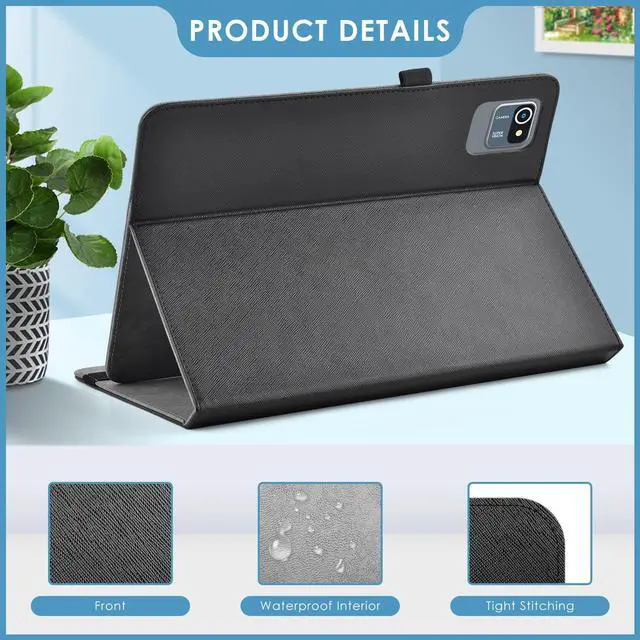 Alt view image 7 of 7 - Universal 10.1 inch Tablet Case for Urao X109,ECOPAD TH-KK12C,MEIZE D138C,Frameflow P10_A,SHARECLOUD P10_T 10.1" Tablet,2-Angle Viewing Stand,3 Card Slots