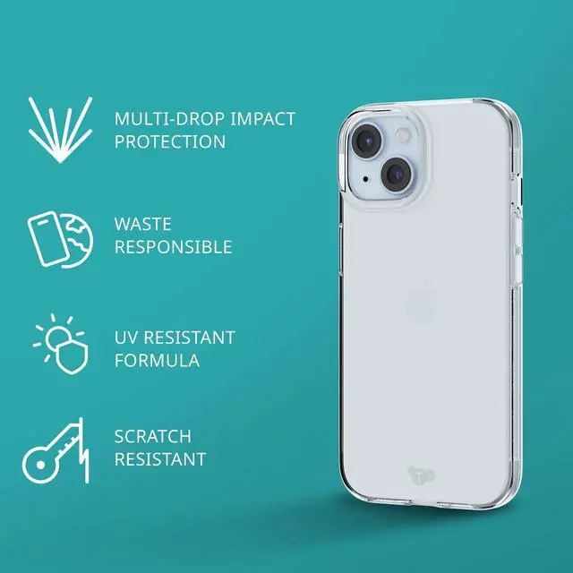 Alt view image 3 of 7 - EvoLite case for iPhone 15 / 16e - Thin Impact Protection Case - Clear