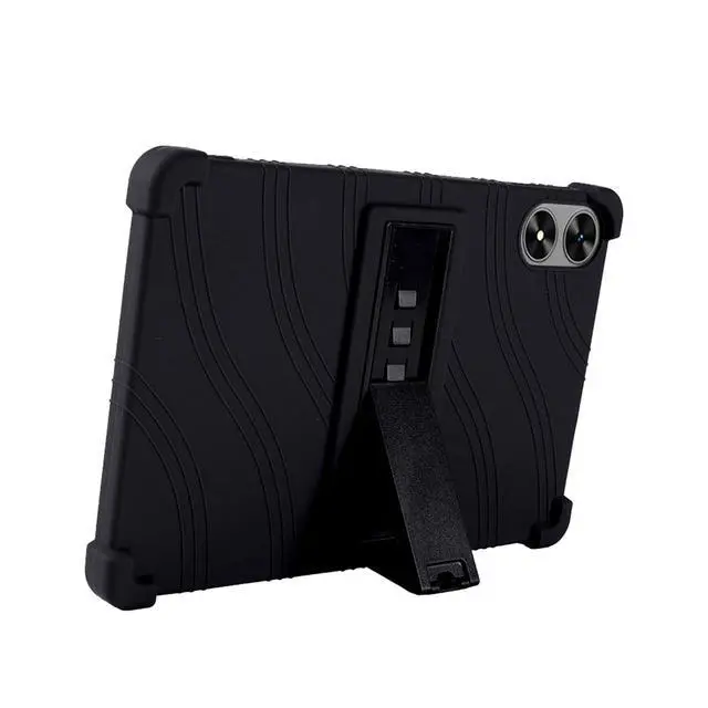 Alt view image 4 of 7 - Case for SHARECLOUD P10_T/P10C Tablet,Kids Friendly Soft Silicone Adjustable Stand Cover for Frameflow P10_A 10.1 Inch Tablets (Black)