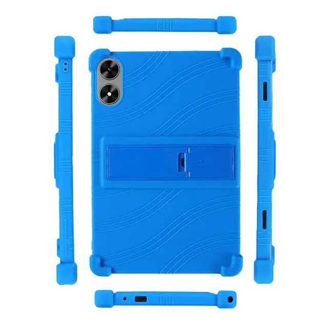 Alt view image 6 of 7 - Case for SHARECLOUD P10_T/P10C Tablet,Kids Friendly Soft Silicone Adjustable Stand Cover for Frameflow P10_A 10.1 Inch Tablets (Black)