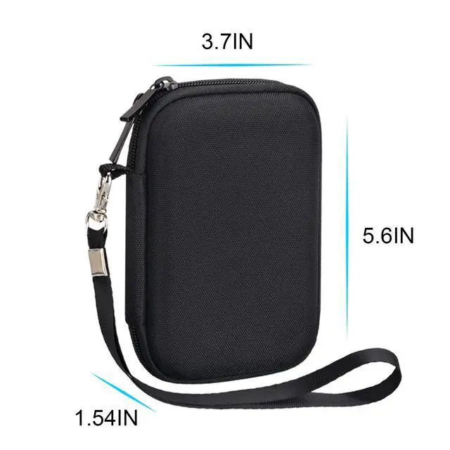 Alt view image 6 of 7 - Hard Carrying Case for Lexar ES3 Portable SSD External Solid State Drive 1TB 2TB 4TB SD Card Organizer Shockproof Hard EVA Protective Storage Travel Bag, Black