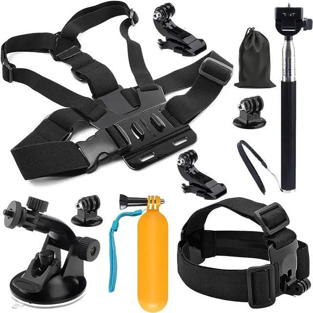 Main image of 10-in-1 Accessory Kit for GoPro Accessories,Action Camera Accessories for GoPro Hero13 12 11 10 9 8 7 6 5 4 3+ 3 Hero Session 5 Black AKASO EK7000 Apeman SJ4000 5000 6000 DBPOWER AKASO