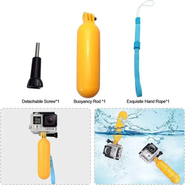 Alt view image 7 of 7 - 10-in-1 Accessory Kit for GoPro Accessories,Action Camera Accessories for GoPro Hero13 12 11 10 9 8 7 6 5 4 3+ 3 Hero Session 5 Black AKASO EK7000 Apeman SJ4000 5000 6000 DBPOWER AKASO