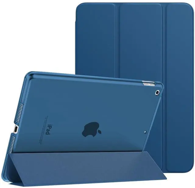 Main image of Case for iPad 10.2 iPad 9th Generation 2021/ iPad 8th Generation 2020/ iPad 7th Generation 2019, Slim Stand Hard Back Shell Smart Cover Case for iPad 10.2 inch, Auto Wake/Sleep, Dark Sea Blue