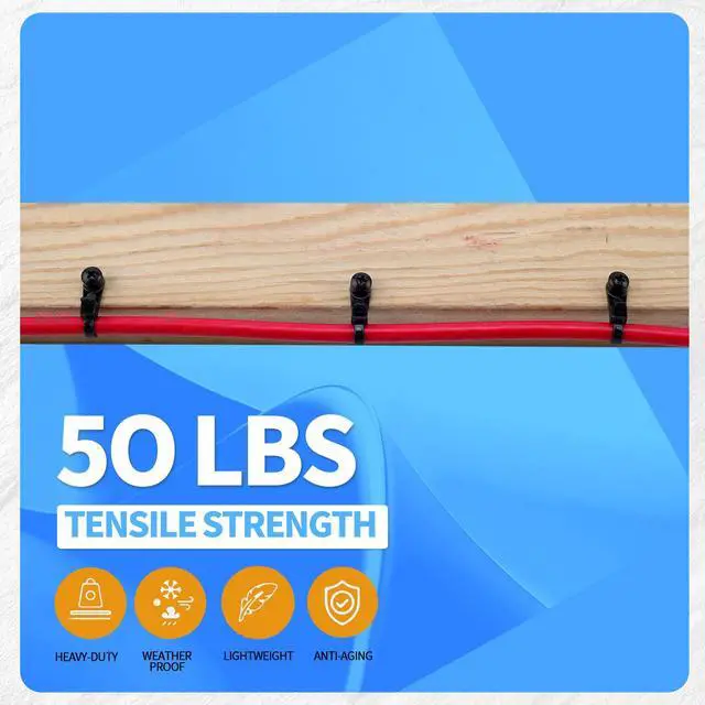 Alt view image 5 of 7 - 200 PCS 8" Mountable Cable Zip Ties with 200 Screws