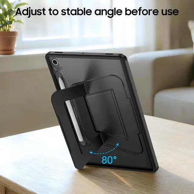 Alt view image 6 of 7 - Shockproof Case for Samsung Galaxy Tab S10 Lite/S10 FE 10.9, Black