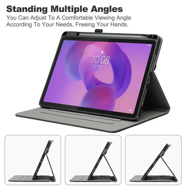 Alt view image 6 of 7 - Tablet Case for Lenovo Idea Tab Plus 12.1 Inch,Black
