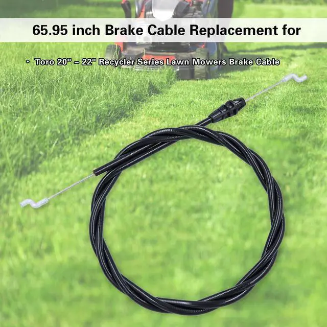 Alt view image 3 of 5 - 100-1186 Brake Cable for Toro 21" Super Recycler 20036, 20037, 20038, 20039, 20779, 20781 Walk-Behind Lawn Mowers, Replace Toro 100-1186