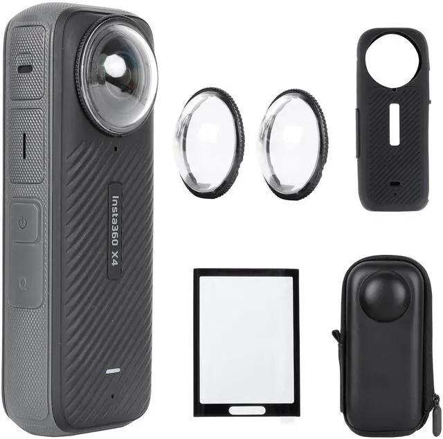 Main image of Camera Protective Accessories Kit for Insta360 X4, Insta 360 X4 Bundle Include Lens Guard/Silicone Protective Cover/Screen Protectors/Camera Case