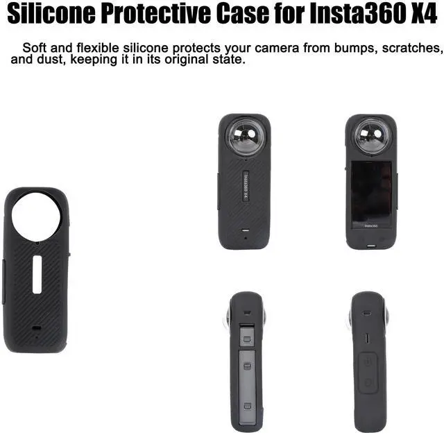 Alt view image 3 of 6 - Camera Protective Accessories Kit for Insta360 X4, Insta 360 X4 Bundle Include Lens Guard/Silicone Protective Cover/Screen Protectors/Camera Case