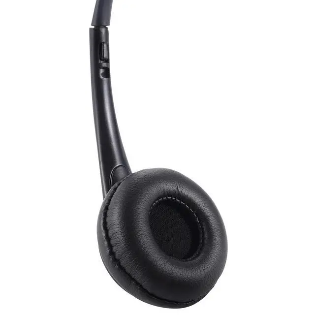 Alt view image 6 of 7 - Wired Headset, Noise Cancellation, 3.5mm Port or in-line Control with USB-A Port, Ideal for Educational, Office, Games, Call Centers, podcasts, Music, and so Much More- Black(Ultra Light)
