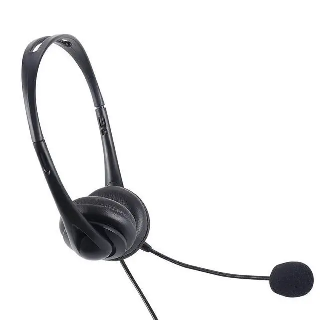 Alt view image 7 of 7 - Wired Headset, Noise Cancellation, 3.5mm Port or in-line Control with USB-A Port, Ideal for Educational, Office, Games, Call Centers, podcasts, Music, and so Much More- Black(Ultra Light)