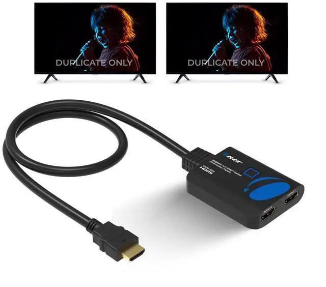 Main image of 4K HDMI Splitter 1 in 2 Out 4:4:4 8-bit - HDCP 2.2, 18 Gbps, 4K@60Hz HDMI Duplicator/Distributor UltaHD High-Resolution Down Scaler - UHDS-102C
