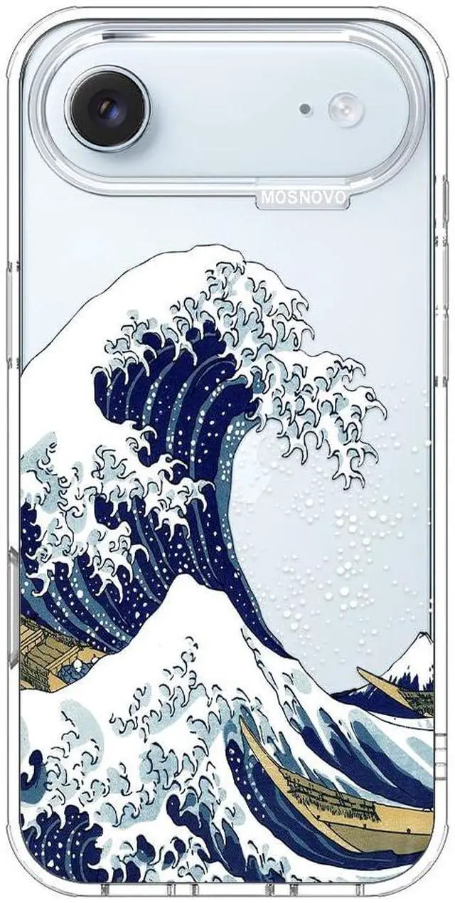 Main image of for iPhone Air Case | Military Grade 6.6ft Drop Tested | Camera Control | Clear with Great Wave Design