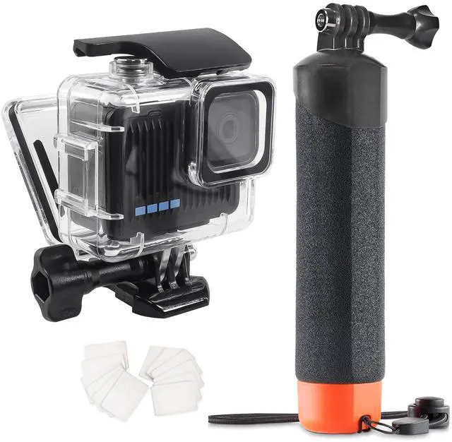 Main image of 45M/148FT Underwater Waterproof Case with Dive Filters Compatible for Go Pro Hero 4K,Monopod Floating Hand Grip Dive for Hero4K 2024 Action Camera Accessory Kit