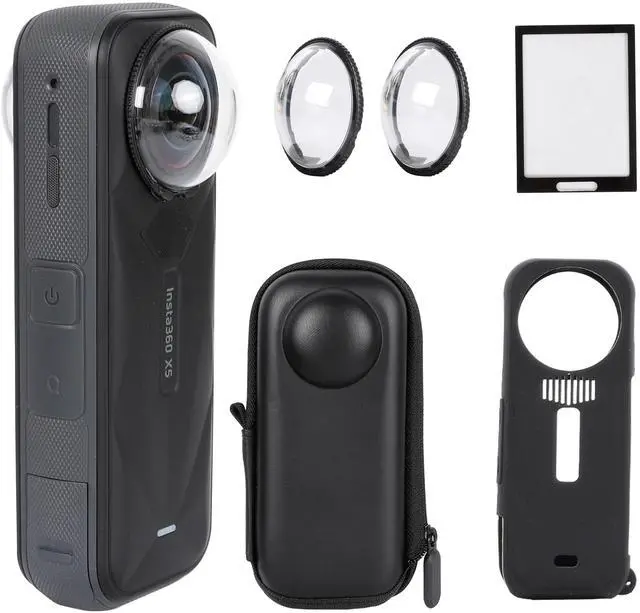 Main image of Camera Protective Accessories Kit for Insta360 X5, Insta 360 X5 Lens Guard/Silicone Protective Cover/Screen Protectors/Camera Case Bundle
