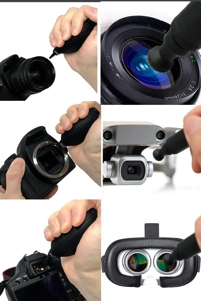 Alt view image 4 of 6 - Professional Camera Cleaning Kit with Hard Travel Case - DSLR & Mirrorless Maintenance Bundle: 2-in-1 Lens & Sensor Cleaner, Air Blower, Pen, Microfiber Screen Cloths & 10 APS-C 16mm Swabs