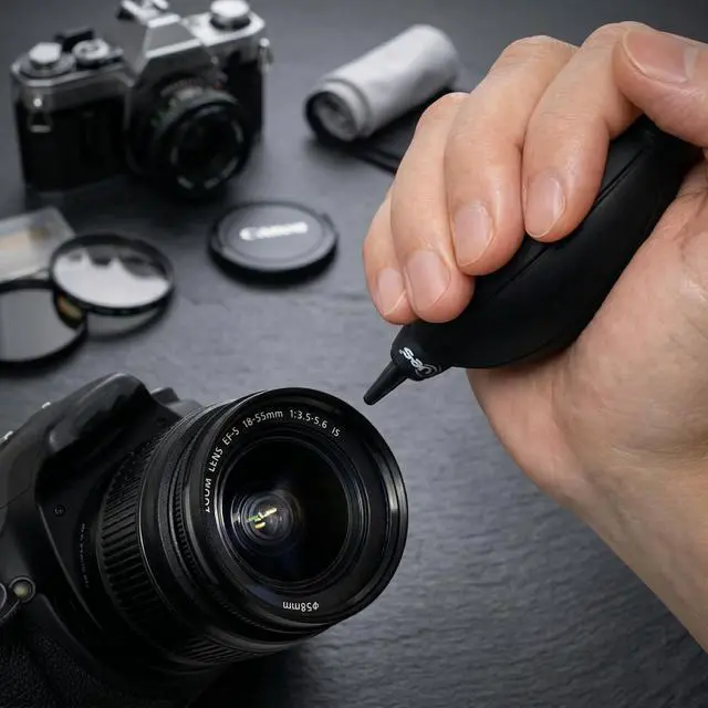 Alt view image 6 of 6 - Professional Camera Cleaning Kit with Hard Travel Case - DSLR & Mirrorless Maintenance Bundle: 2-in-1 Lens & Sensor Cleaner, Air Blower, Pen, Microfiber Screen Cloths & 10 APS-C 16mm Swabs