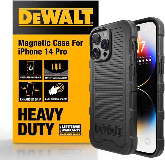 Main image of Heavy Duty Strong Magnetic for iPhone 14 Pro Case Fits MagSafe, Drop Resistant Impact Protective Back Cover, Shockproof Slim Fit for iPhone 14 Pro Phone Case, Matte Black