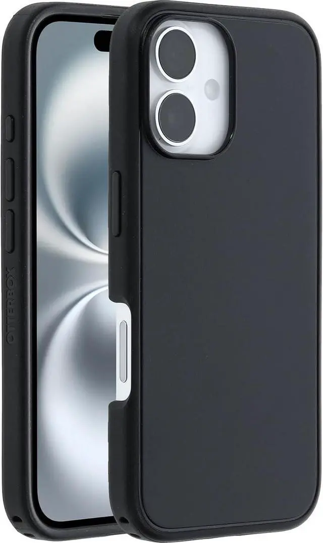 Main image of iPhone 16 - Symmetry Series+ Case - Black -Snaps to MagSafe - Ultra-Sleek - Raised Edges Protect Camera & Screen - Non-Retail Packaging