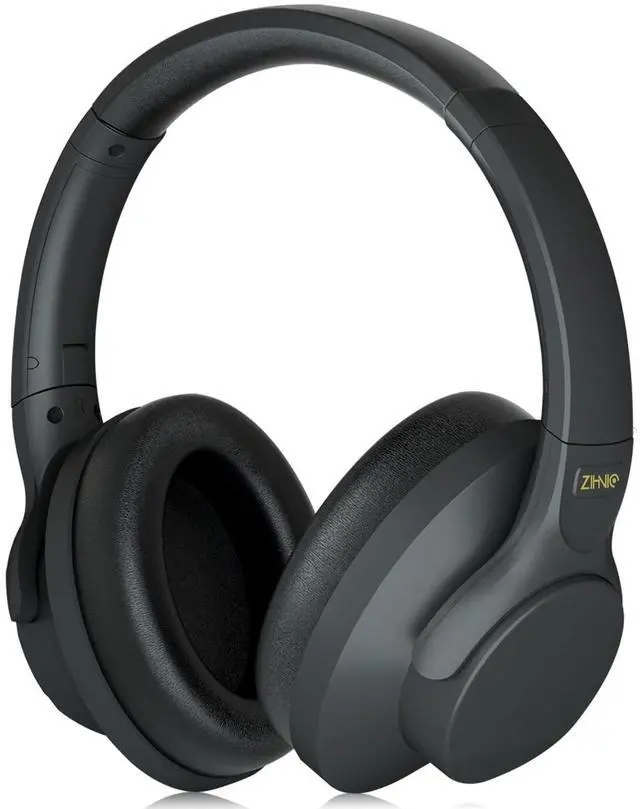 Main image of Active Noise Cancelling Headphones, 60H Playtime Wireless Bluetooth Headset Low Latency-Black