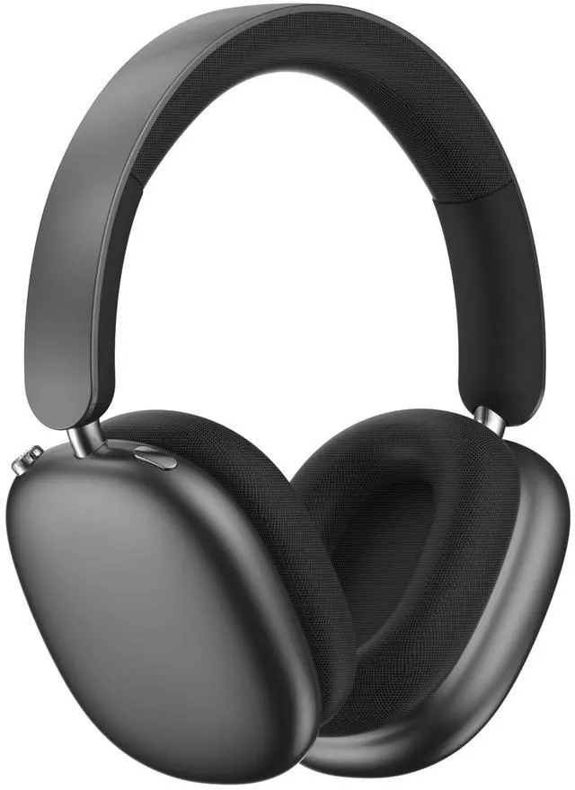 Main image of Active Noise Cancelling Headphones Over Ear Bluetooth Knob Button Black