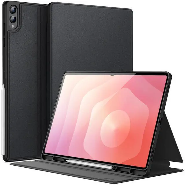 Main image of Case for Samsung Galaxy Tab S11 Ultra with S Pen Holder, Slim Folio Stand Protective Tablet Cover, Multi-Angle Viewing, Auto Sleep/Wake (Black)