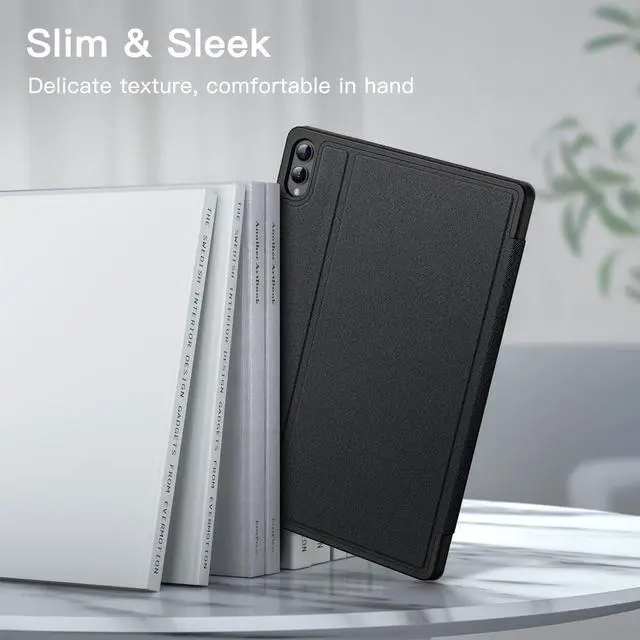 Alt view image 4 of 6 - Case for Samsung Galaxy Tab S11 Ultra with S Pen Holder, Slim Folio Stand Protective Tablet Cover, Multi-Angle Viewing, Auto Sleep/Wake (Black)