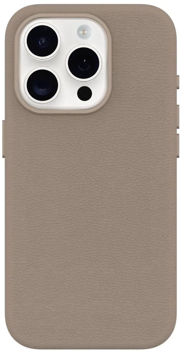 Main image of iPhone 15 Pro Symmetry Series Cactus Leather for MagSafe - Grey Comfort, Slim, Premium, Protective iPhone Case