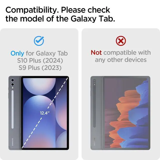 Alt view image 2 of 7 - for Galaxy Tab S10+ Plus/S9+ Plus Case (2024/2023), Tough Armor Pro Protective Hard Shell with Kickstand and Built-in S Pen Holder, Drop-Proof Dual-Layer Protection, 12.4 Inch, Black