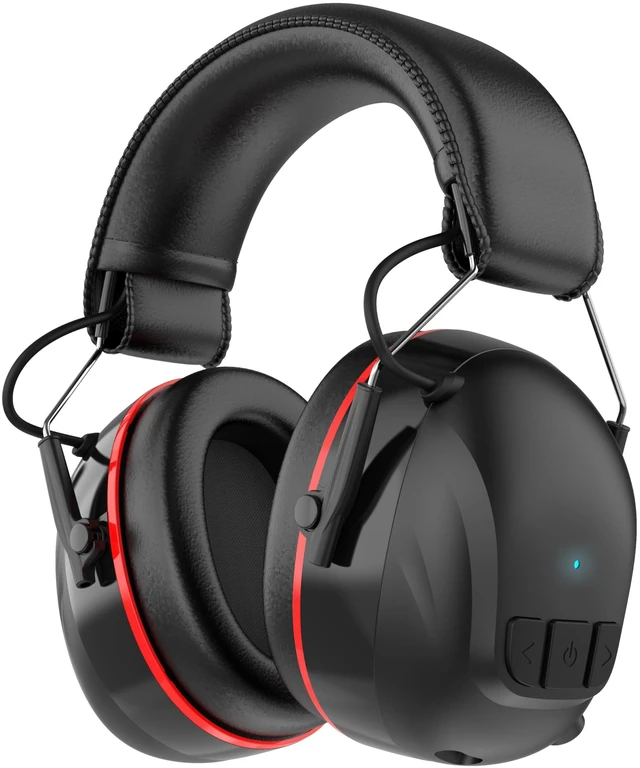 Main image of Bluetooth 6.0 Hearing Protection Headphones with 120H Working Time, 30dB SNR, Superior Stereo Sound Quality, Larger Buttons for Easy Operation, Safety Ear Muffs for Lawn Mowing, Workshops