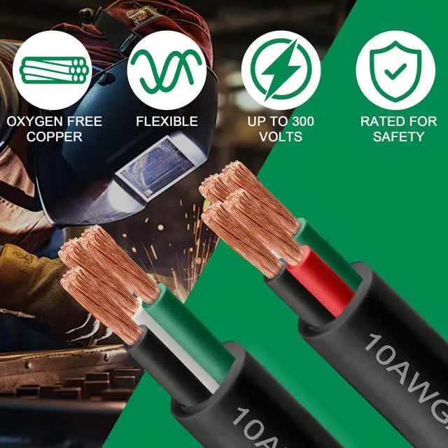 Alt view image 2 of 7 - 18/4 SJOOW Wire 100FT, 18 AWG 300V SJOOW Bulk Cable, 18 Gauge 4 Conductor Portable Cable for Welder,Generator,Portable Light,Circuits,EV Car Charger,Motor Lead