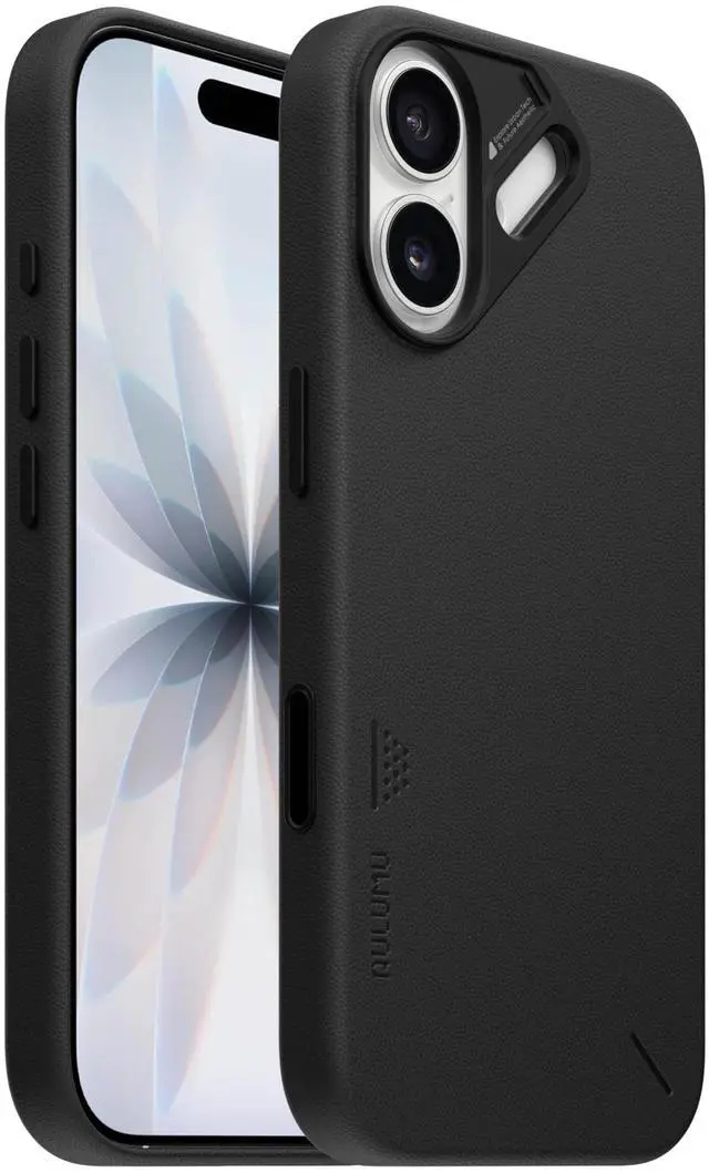 Main image of A17 Vegan Leather iPhone 17 Case | Camera Control | Luxury Comfort | Compatible with MagSafe | Complete Wrap-Around - Black