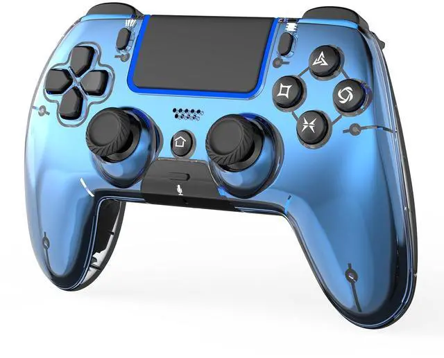 Main image of Wireless Controller for PS5/PS5 Pro/Slim/PC/Steam Deck, Gamepad with Macro/Turbo Function, Dual Vibration, Hall Effect Joysticks, 6-Axis Motion Gaming Controller with Speaker, 3.5mm Jack - Metallic Bl