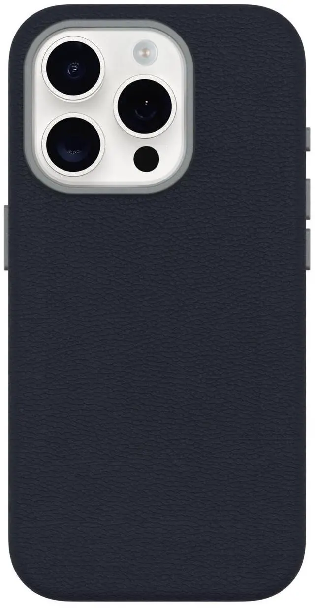 Main image of iPhone 15 Pro Symmetry Series Cactus Leather for MagSafe - Blue Sentiment, Slim, Premium, Protective iPhone Case