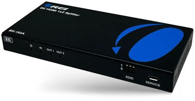 Main image of 8K HDMI Splitter 1 X 2, Duplicate with Audio Extractor UltraHD Supports Upto 4K @ 120Hz IR EDID HDCP 2.3 - (BK-102A) (1x2 - Audio Out)