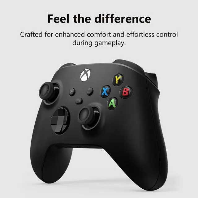 Alt view image 2 of 7 - Wireless Gaming Controller | Carbon Black | Console, PC, & Cloud Devices | Textured Grip | Wireless, Bluetooth, USB-C Connectivity