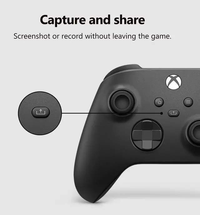 Alt view image 4 of 7 - Wireless Gaming Controller | Carbon Black | Console, PC, & Cloud Devices | Textured Grip | Wireless, Bluetooth, USB-C Connectivity