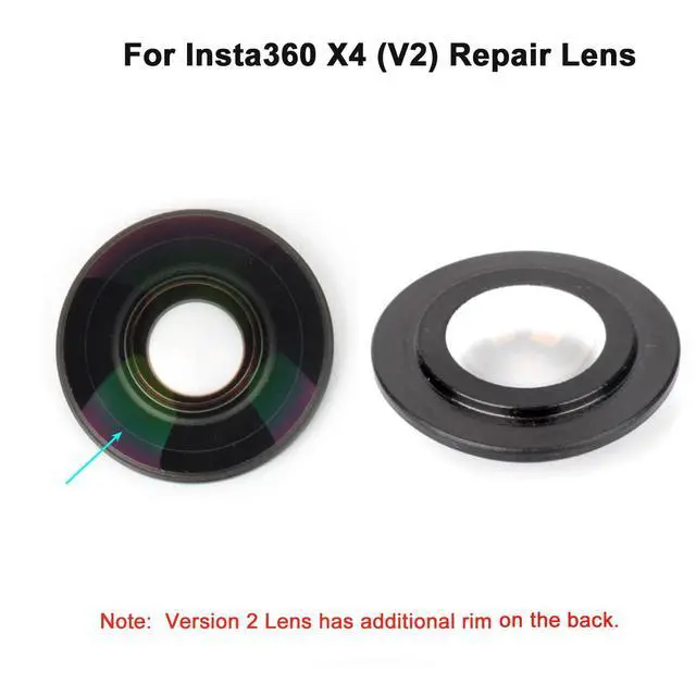 Alt view image 2 of 7 - Replacement Lens for New Insta360 X4 Action Camera Lens Repair Part (Version 2 - with Rim)