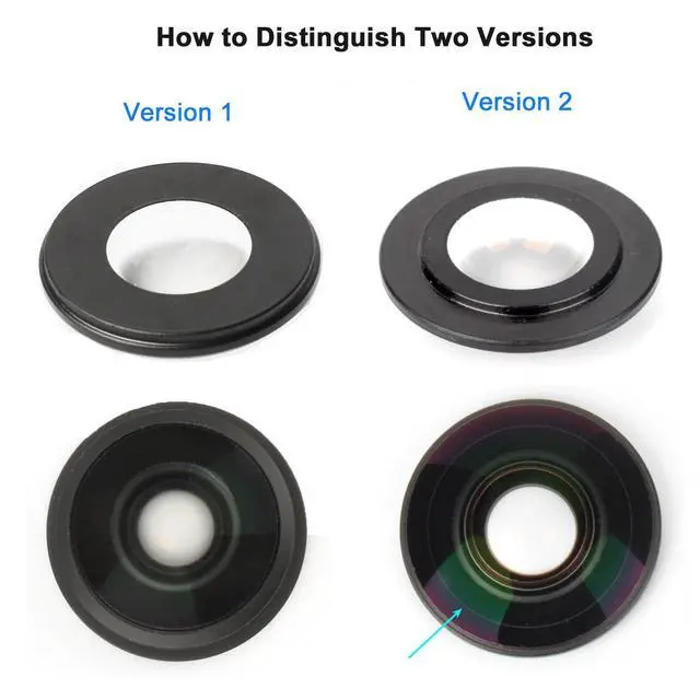 Alt view image 3 of 7 - Replacement Lens for New Insta360 X4 Action Camera Lens Repair Part (Version 2 - with Rim)