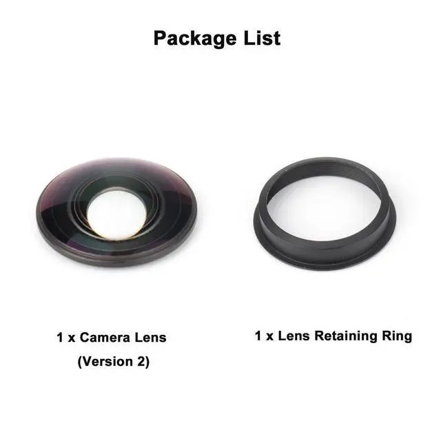 Alt view image 5 of 7 - Replacement Lens for New Insta360 X4 Action Camera Lens Repair Part (Version 2 - with Rim)