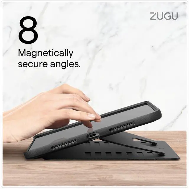 Alt view image 6 of 7 - for iPad A16 11th Generation 11 Inch (2025), 10th Gen 10.9 Inch (2022) Magnetic Stand & Sleep/Wake Cover, Model #s A3354, A3355, A3356, A2696, A2757, A2777, Stealth Black