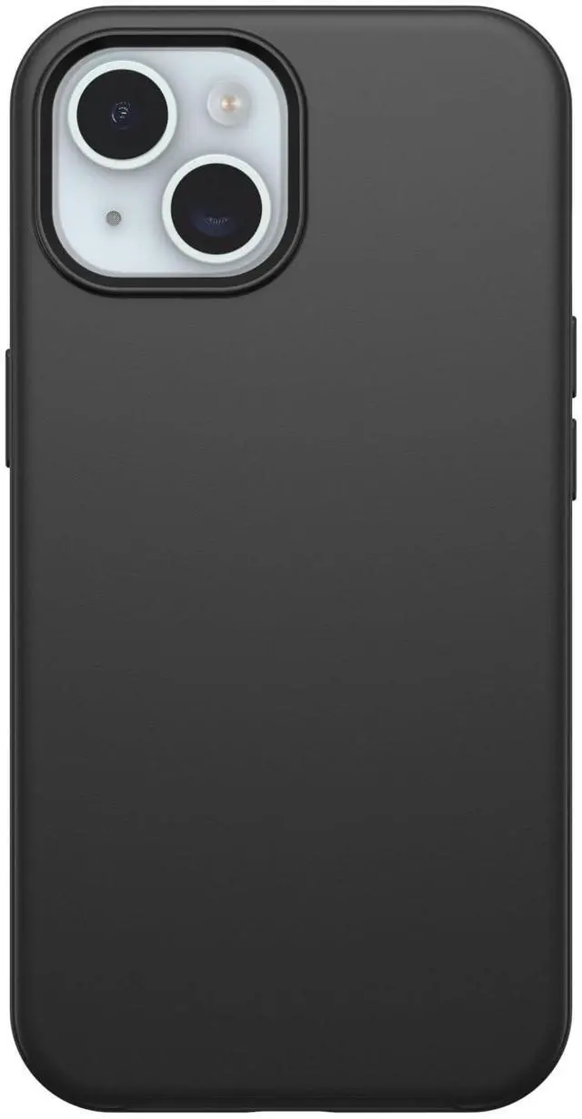 Main image of iPhone 16e, 15, 14, & 13 Symmetry Series Case - Black, Snaps to MagSafe, Ultra-Sleek, Raised Edges Protect Camera & Screen