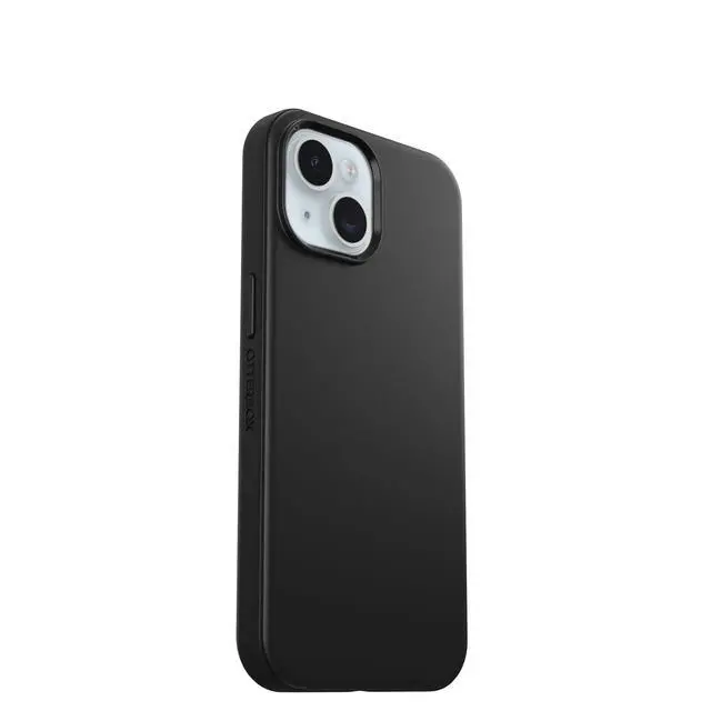 Alt view image 4 of 6 - iPhone 16e, 15, 14, & 13 Symmetry Series Case - Black, Snaps to MagSafe, Ultra-Sleek, Raised Edges Protect Camera & Screen
